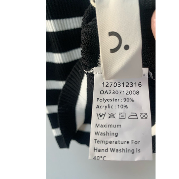 NWOT Commense Utility Stripe Sweater Vest - Picture 7 of 7